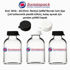 1,00 TL. + KDV'den başlayan fiyatlar ile 20ml. Kilitsiz Çakma Kapaklı Flakon Cam Şişe 1,00 TL. + KDV'den başlayan fiyatlar ile 20ml. Kilitsiz Çakma Kapaklı Flakon Cam Şişe